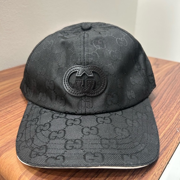 Gucci Other - Gucci GG Supreme Monogram Black Baseball Cap